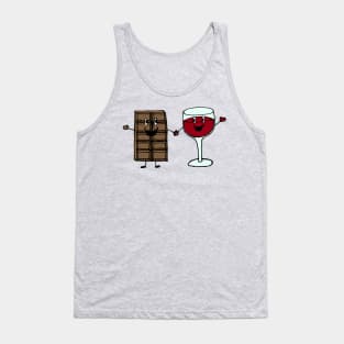 Chocolate and Wine BFFs Tank Top